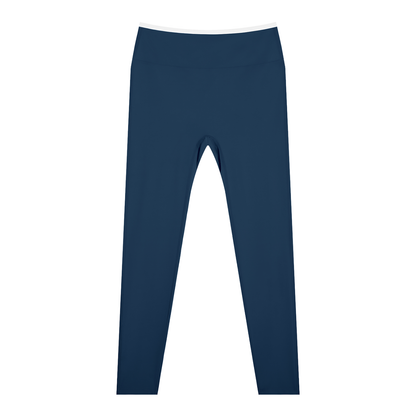 Women's High-Waisted Yoga Leggings in navy blue
