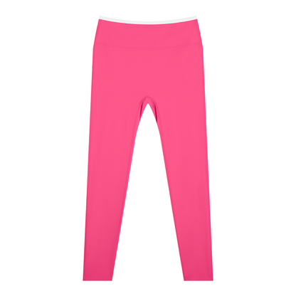 Women's High-Waisted Yoga Leggings in rose pink