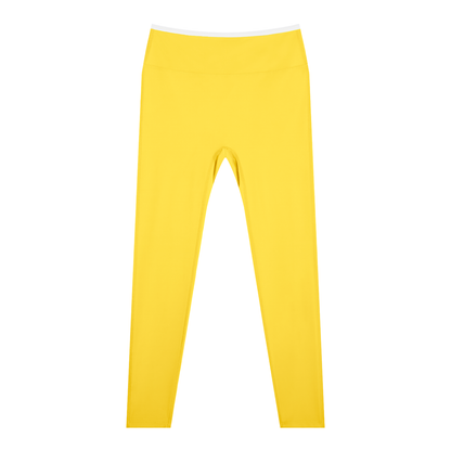 Women's High-Waisted Yoga Leggings in yellow