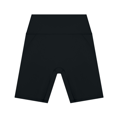 Women's High Waisted Yoga Shorts in black
