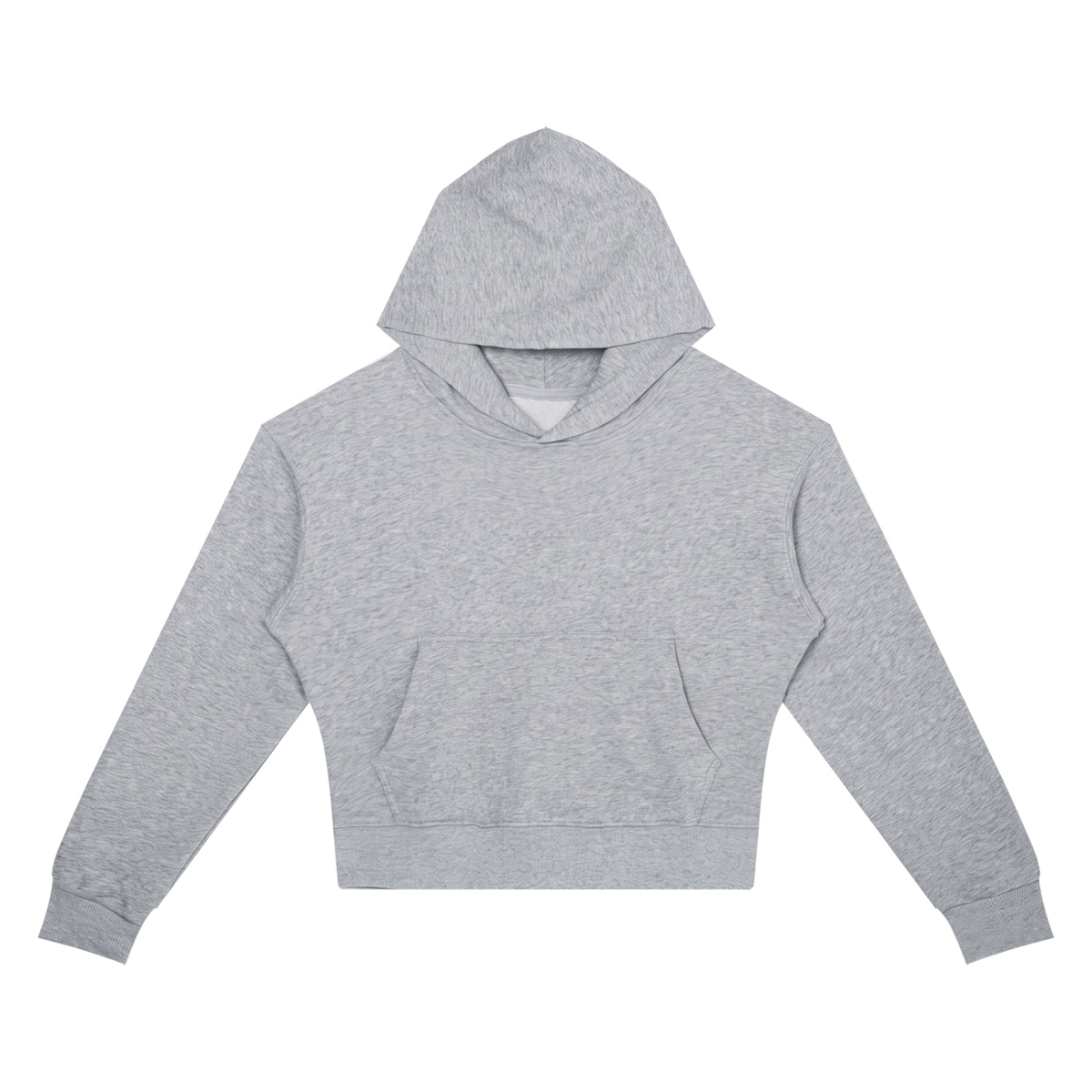 Women’s cropped drop-shoulder hoodie with a black cat beside houseplants and an open book, Houseplants Hear All My Spoilers back print