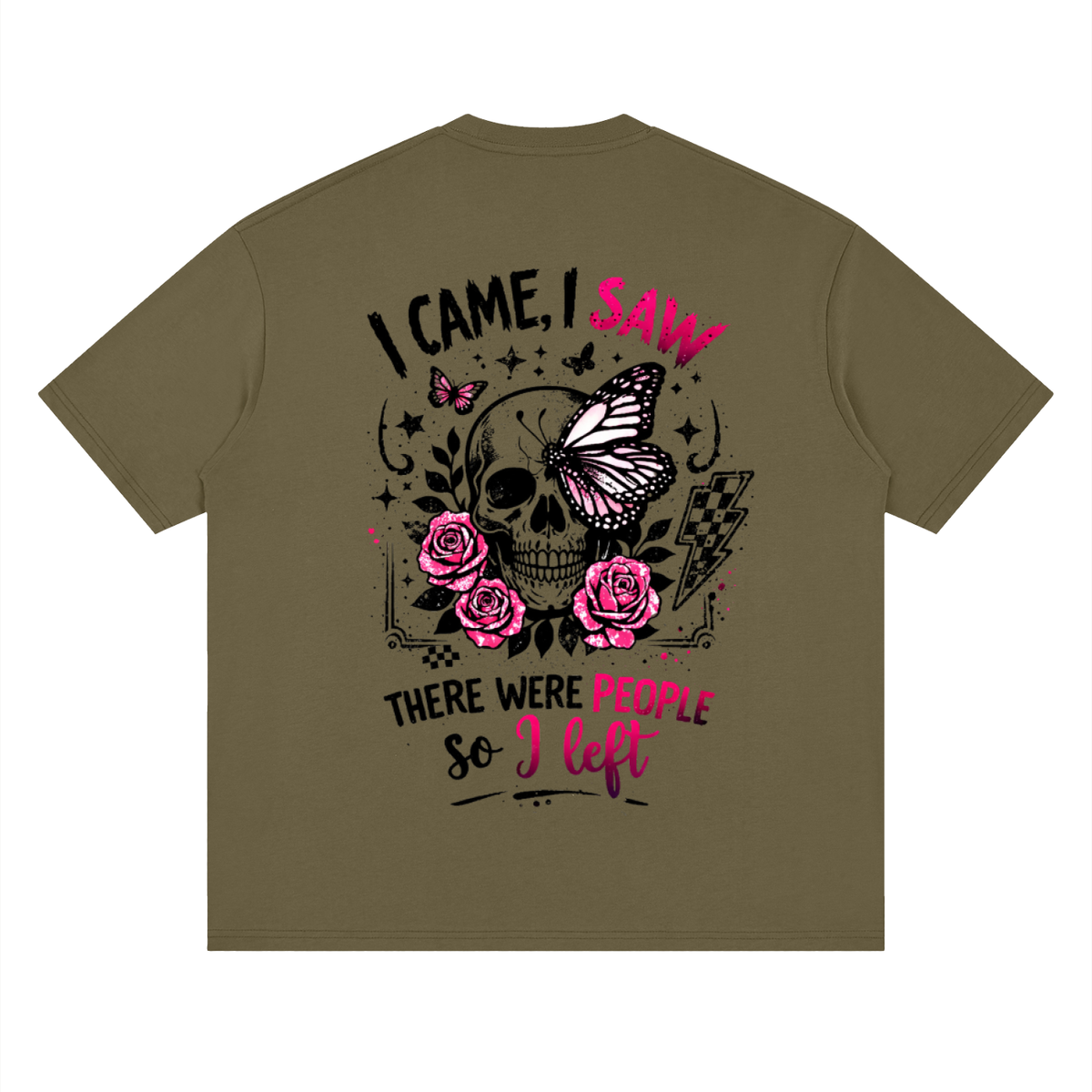 Women’s I Came, I Saw, I Left Loose Drop-Shoulder T-Shirt