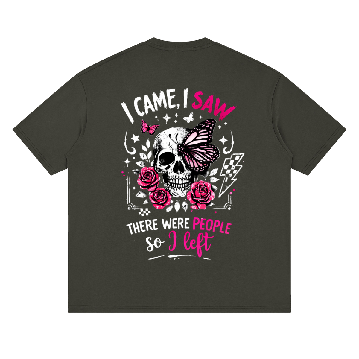 Women’s I Came, I Saw, I Left Loose Drop-Shoulder T-Shirt