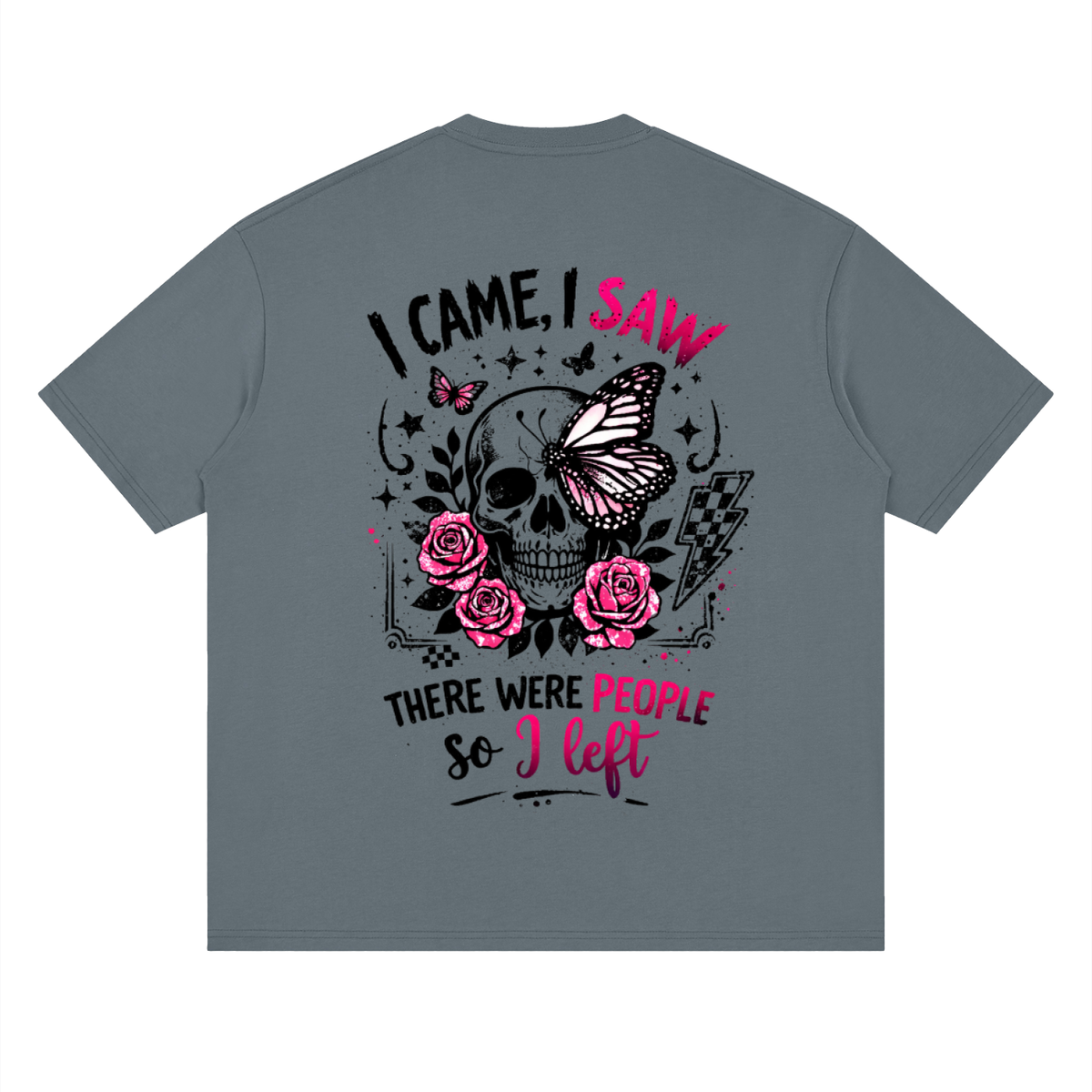 Women’s I Came, I Saw, I Left Loose Drop-Shoulder T-Shirt