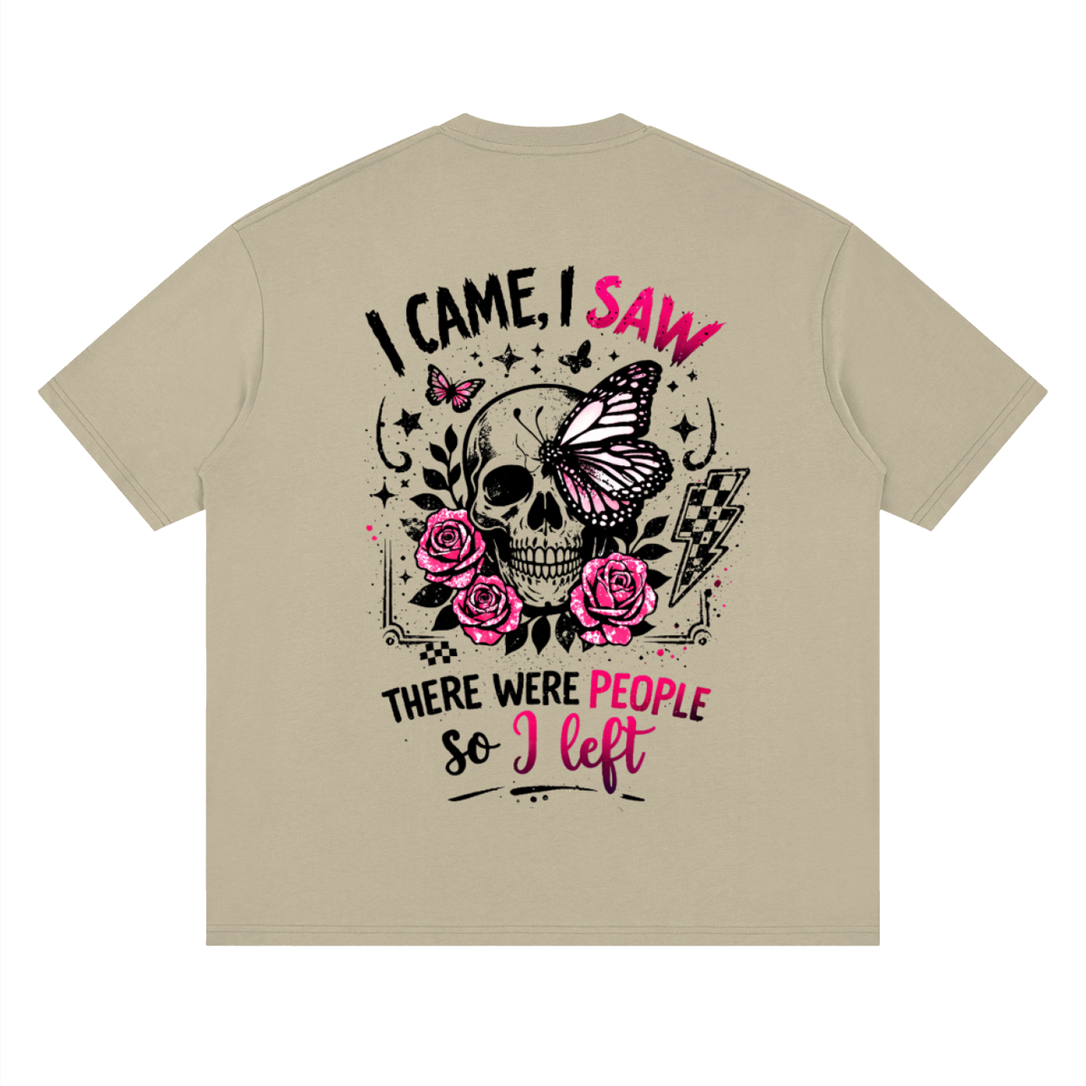 Women’s I Came, I Saw, I Left Loose Drop-Shoulder T-Shirt