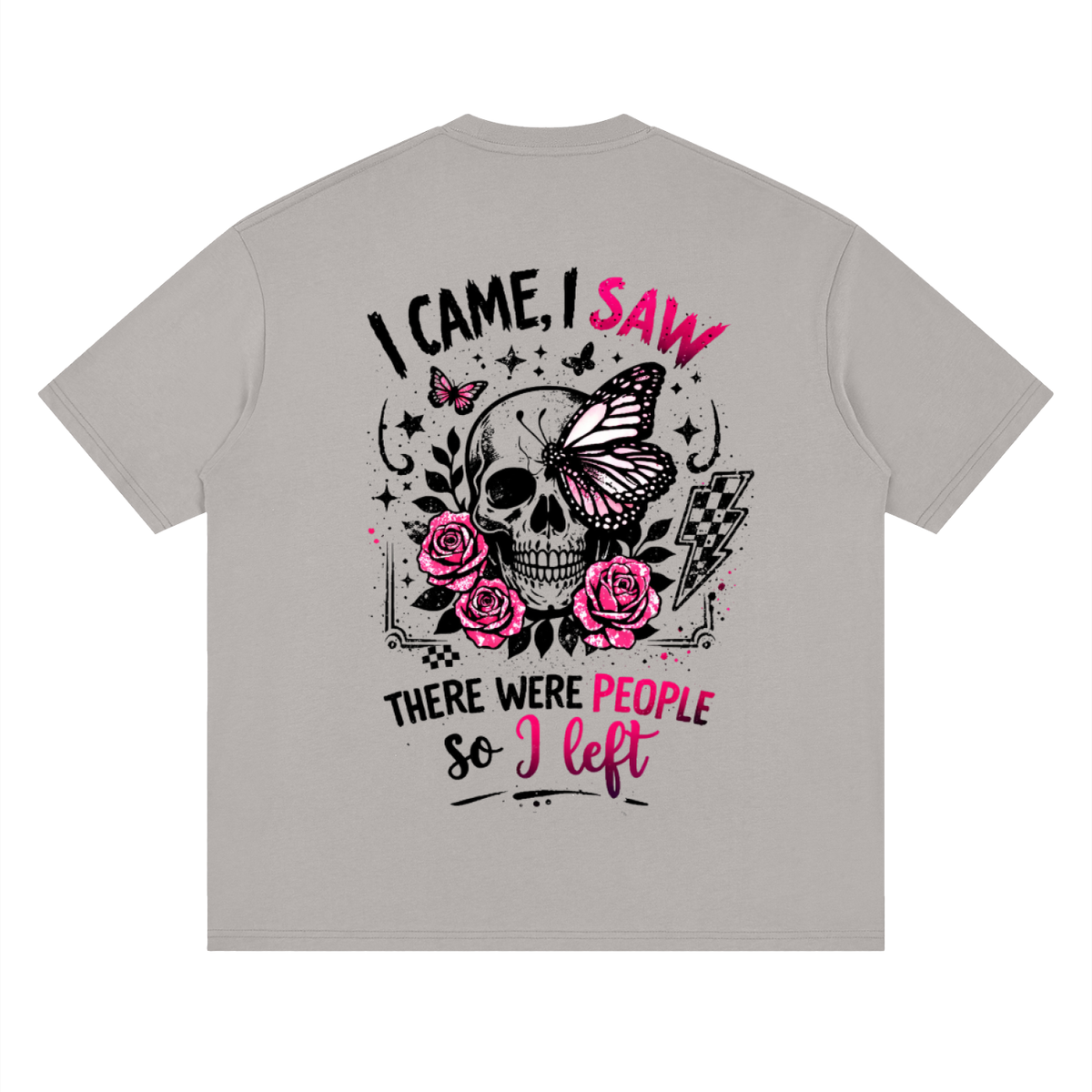 Women’s I Came, I Saw, I Left Loose Drop-Shoulder T-Shirt