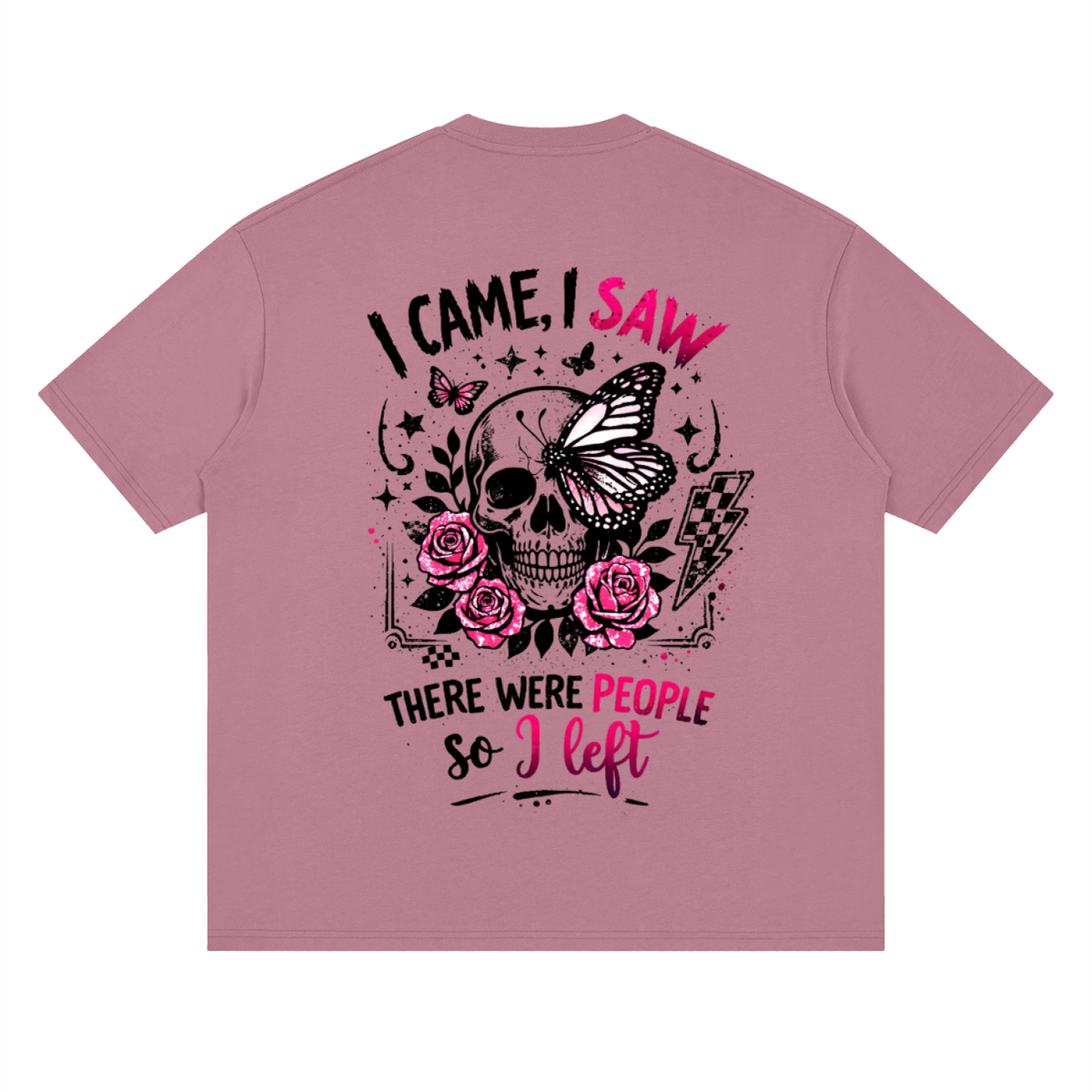 Women’s I Came, I Saw, I Left Loose Drop-Shoulder T-Shirt