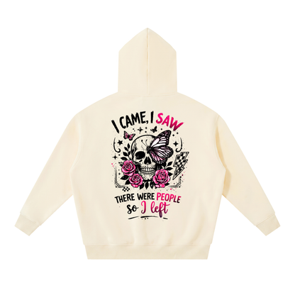 Women’s I Came, I Saw, I Left Oversized Boxy Fleece Hoodie