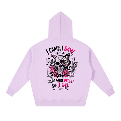 Women’s I Came, I Saw, I Left Oversized Boxy Fleece Hoodie