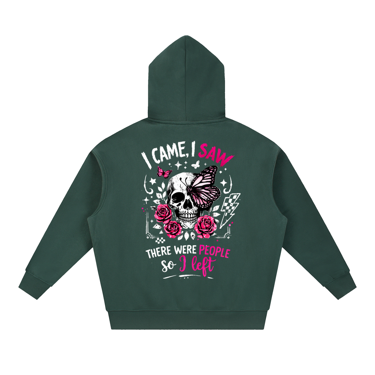 Women’s I Came, I Saw, I Left Oversized Boxy Fleece Hoodie