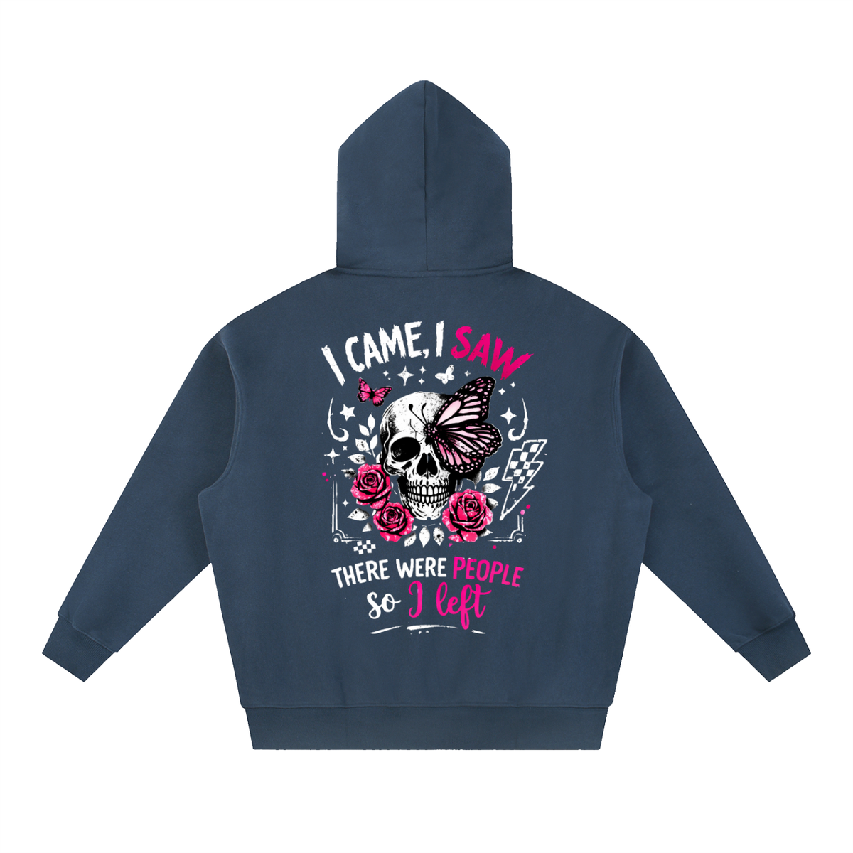 Women’s I Came, I Saw, I Left Oversized Boxy Fleece Hoodie