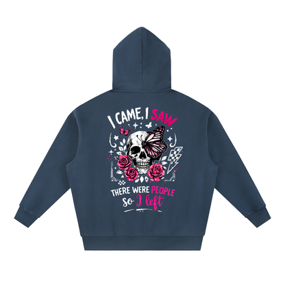 Women’s I Came, I Saw, I Left Oversized Boxy Fleece Hoodie