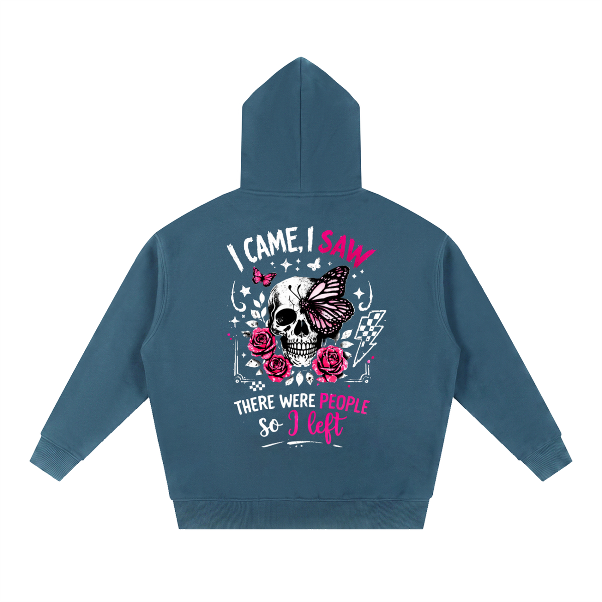 Women’s I Came, I Saw, I Left Oversized Boxy Fleece Hoodie