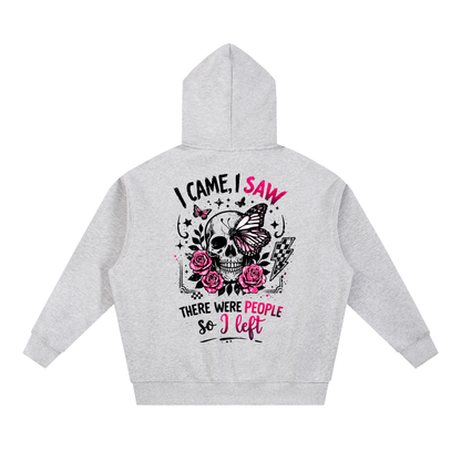 Women’s I Came, I Saw, I Left Oversized Boxy Fleece Hoodie