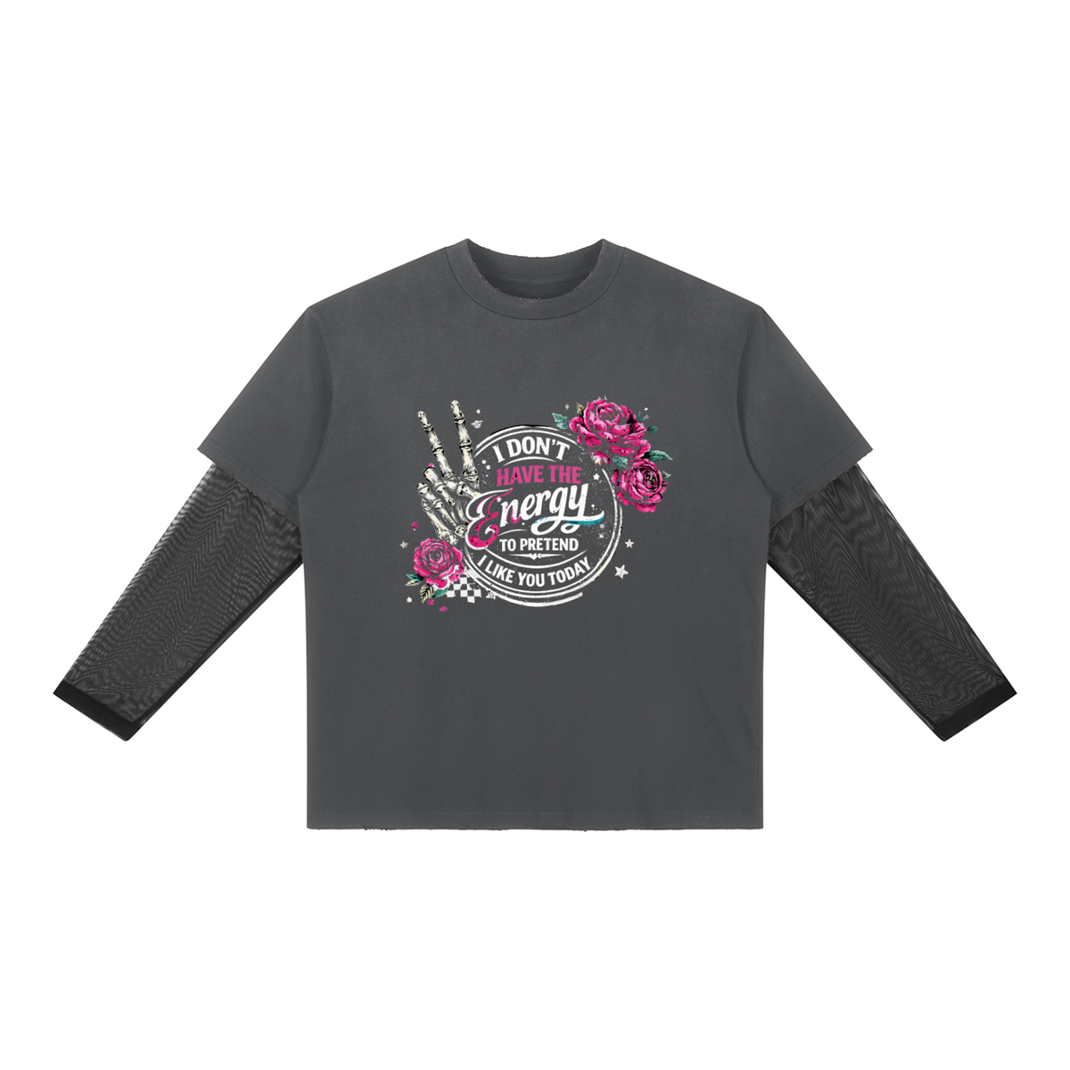Women’s I Don’t Have the Energy Sunfade Long Sleeve T-Shirt