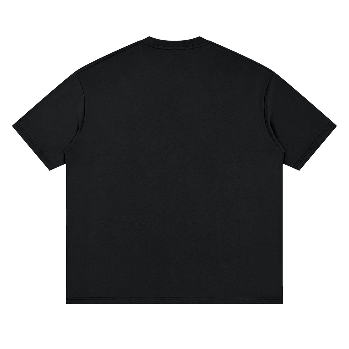 Women’s Literary Garden Society Oversized T-Shirt, plain back view in black