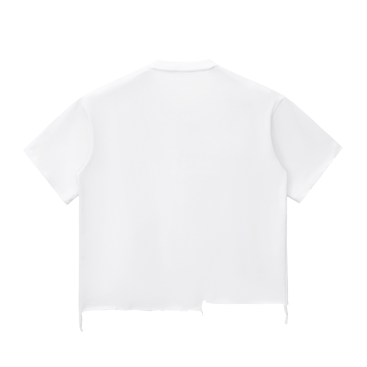 Women’s Literary Garden Society Snow Wash Boxy T-Shirt, plain back view in white