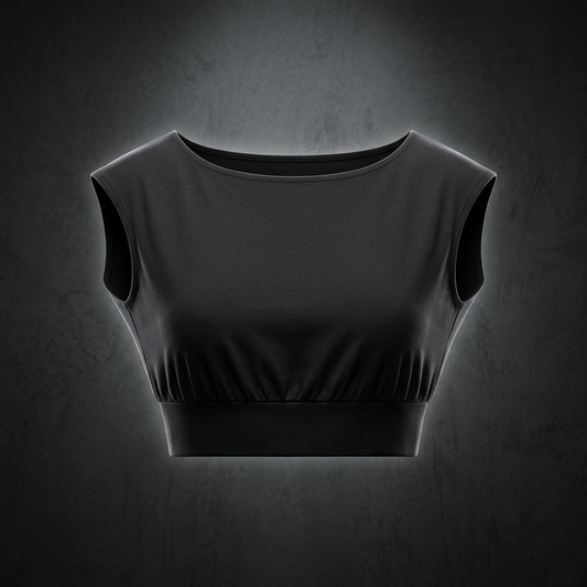 Women's Loose Fit Asymmetrical Neck Sleeveless T-Shirt