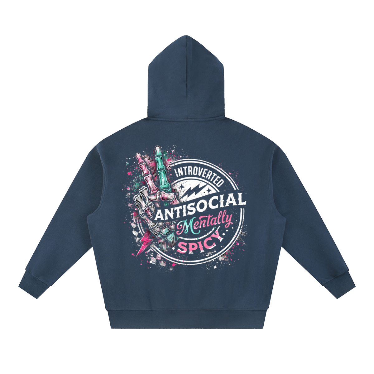 Women’s Mentally Spicy Oversized Boxy Fleece Hoodie