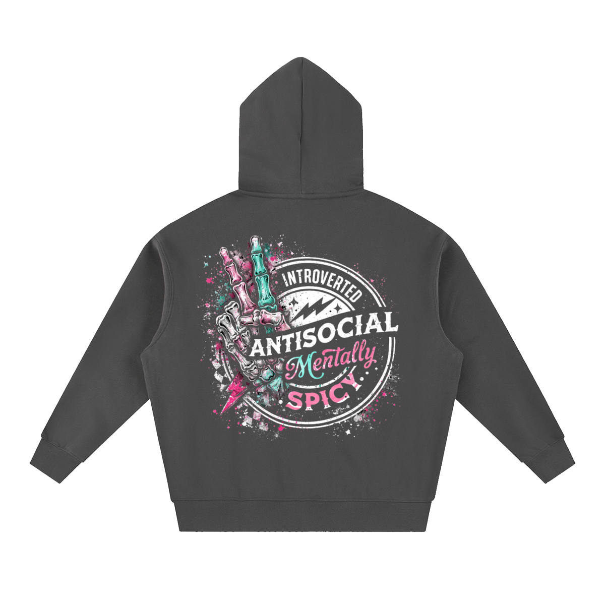 Women’s Mentally Spicy Oversized Boxy Fleece Hoodie