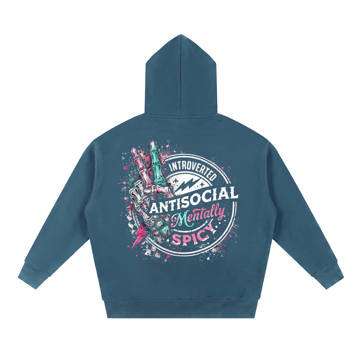 Women’s Mentally Spicy Oversized Boxy Fleece Hoodie