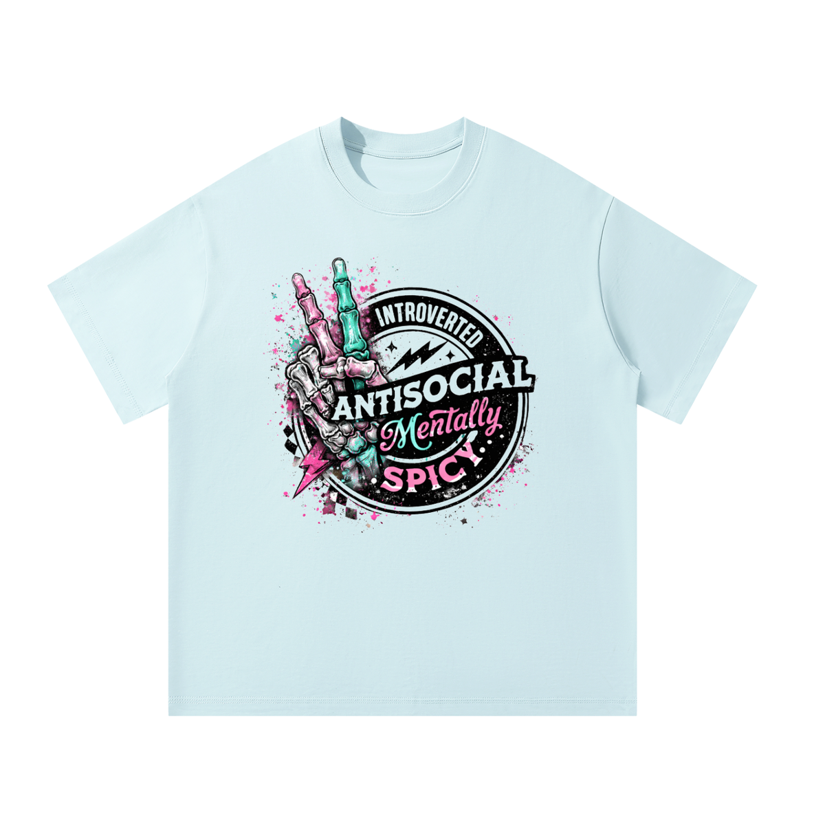 Women’s Mentally Spicy Oversized Heavyweight T-Shirt – product image 9