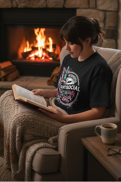 Women’s Mentally Spicy Oversized Heavyweight T-Shirt – product image 2