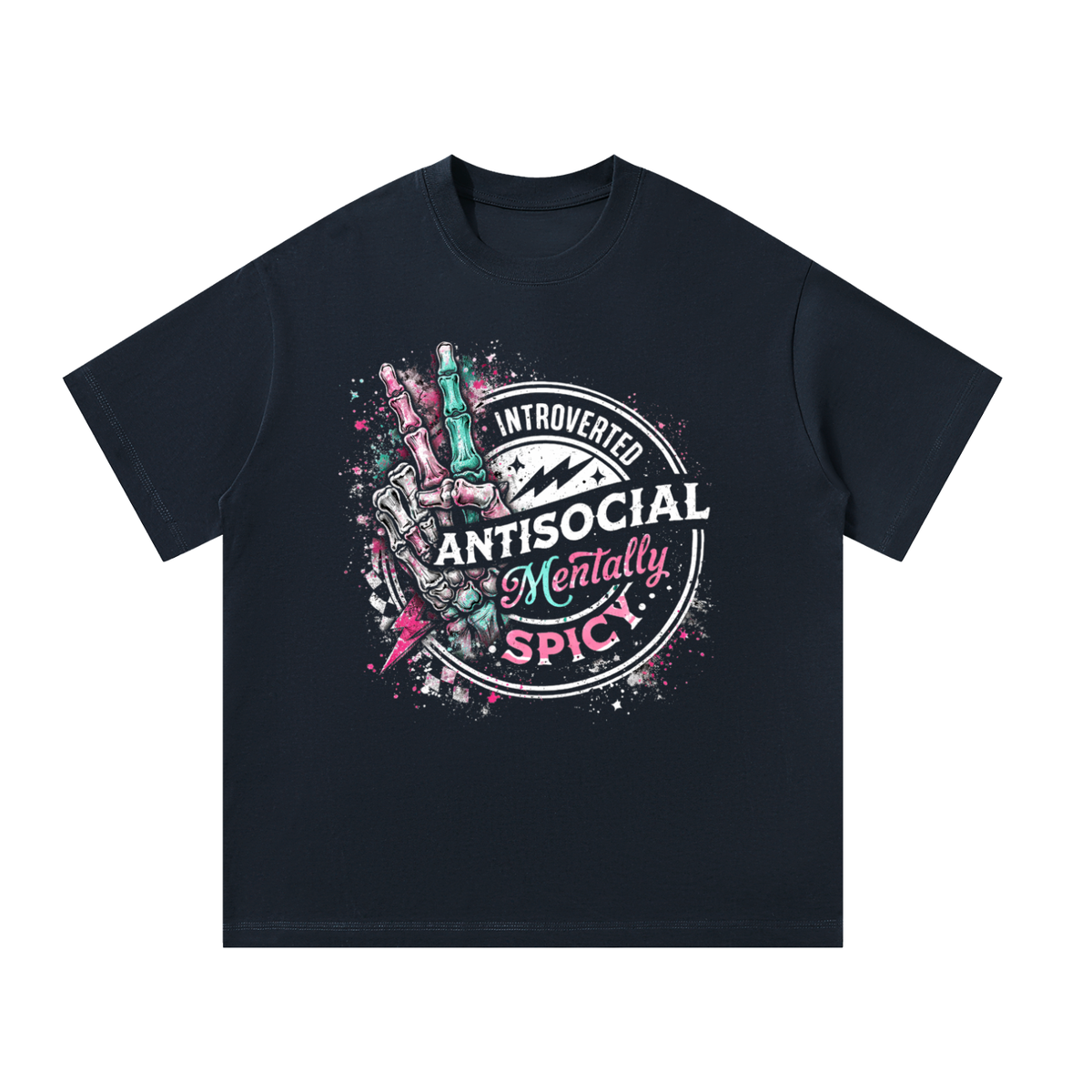 Women’s Mentally Spicy Oversized Heavyweight T-Shirt – product image 5