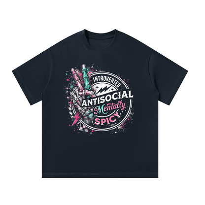 Women’s Mentally Spicy Oversized Heavyweight T-Shirt – product image 5