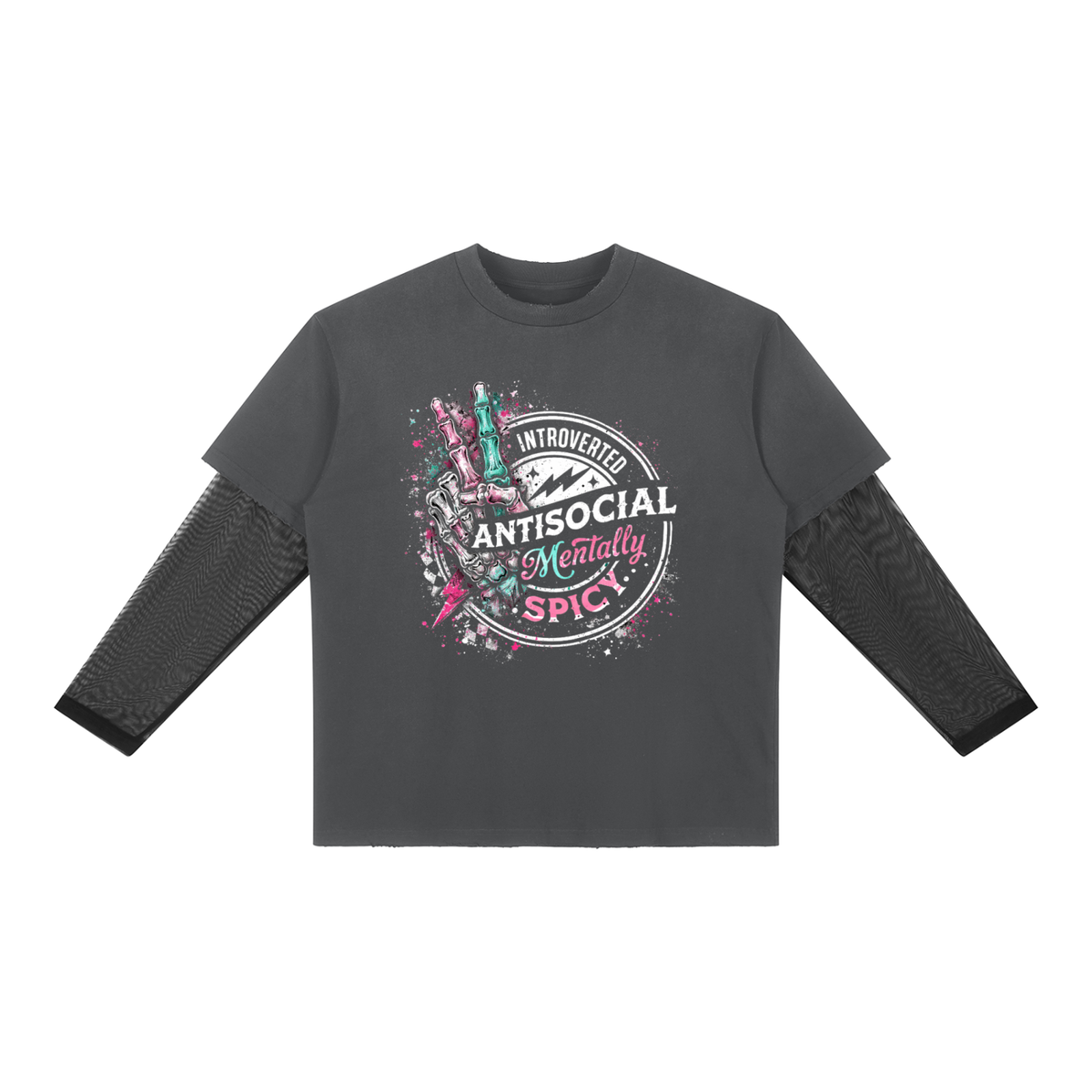 Women’s Mentally Spicy Sunfade Layer Long Sleeve T-Shirt