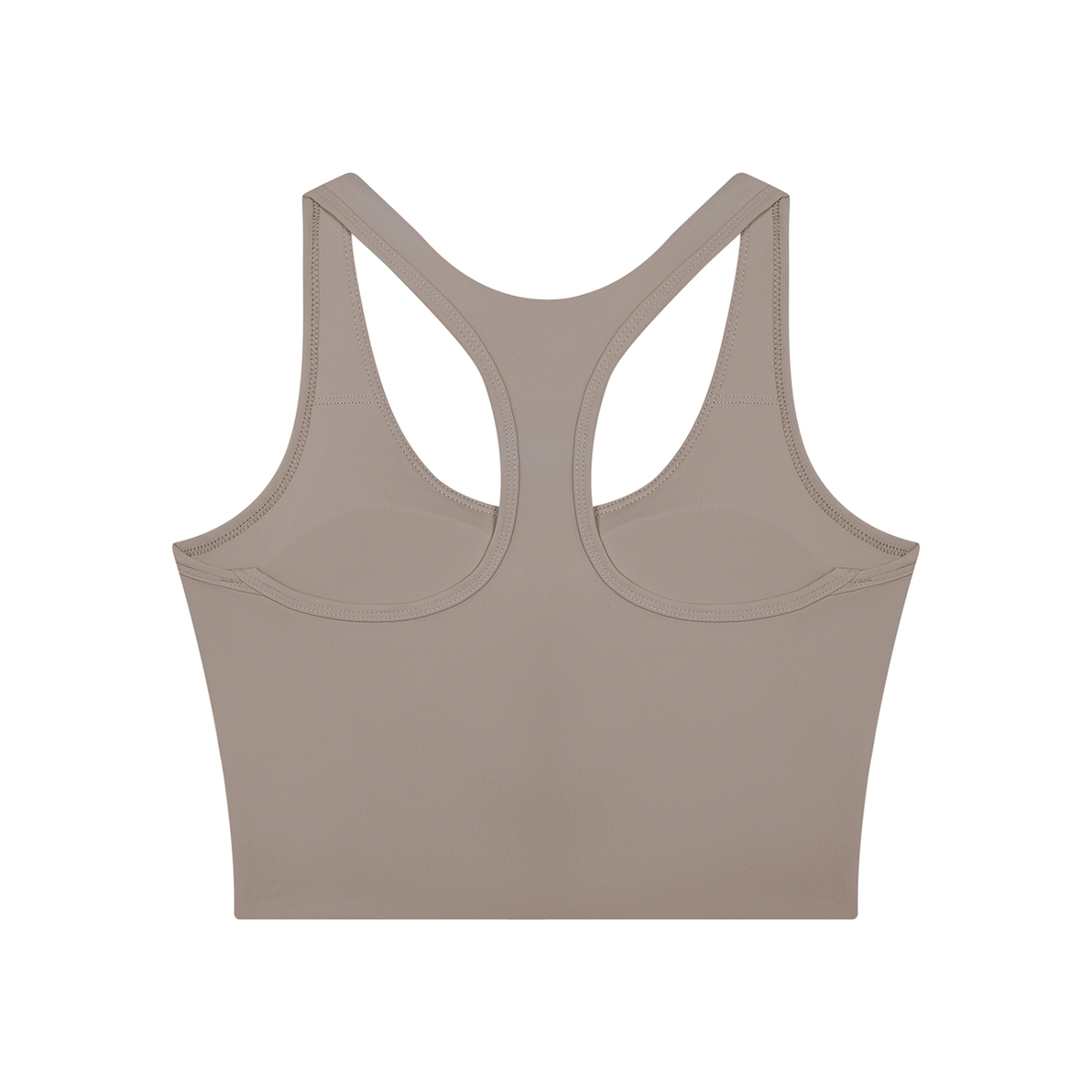 Women's Mesh Color Block Yoga Tank Top in gray purple with brick red, alternate angle
