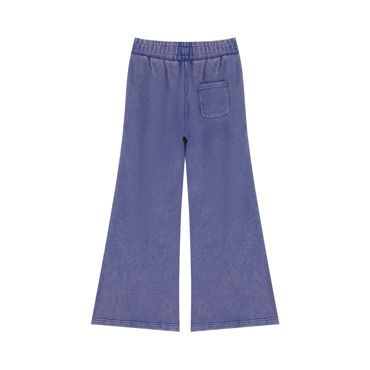 Women's Mineral Wash Flared Leg Sweatpants in misty purple, alternate angle