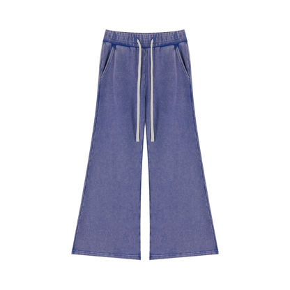 Women's Mineral Wash Flared Leg Sweatpants in misty purple