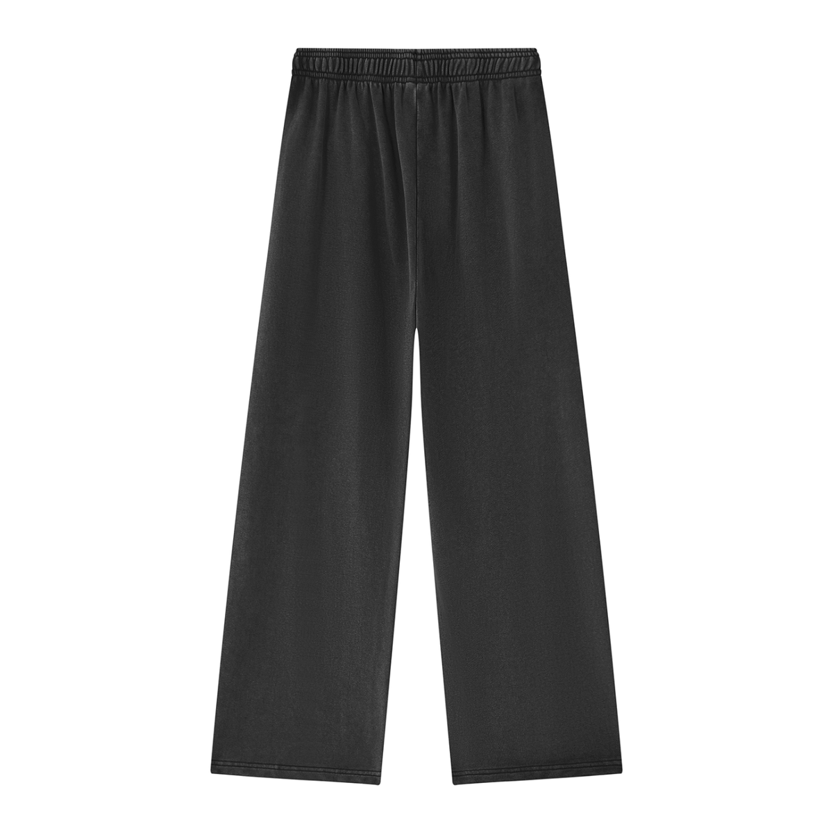 Women's Mineral Wash Straight Sweatpants in black, alternate angle
