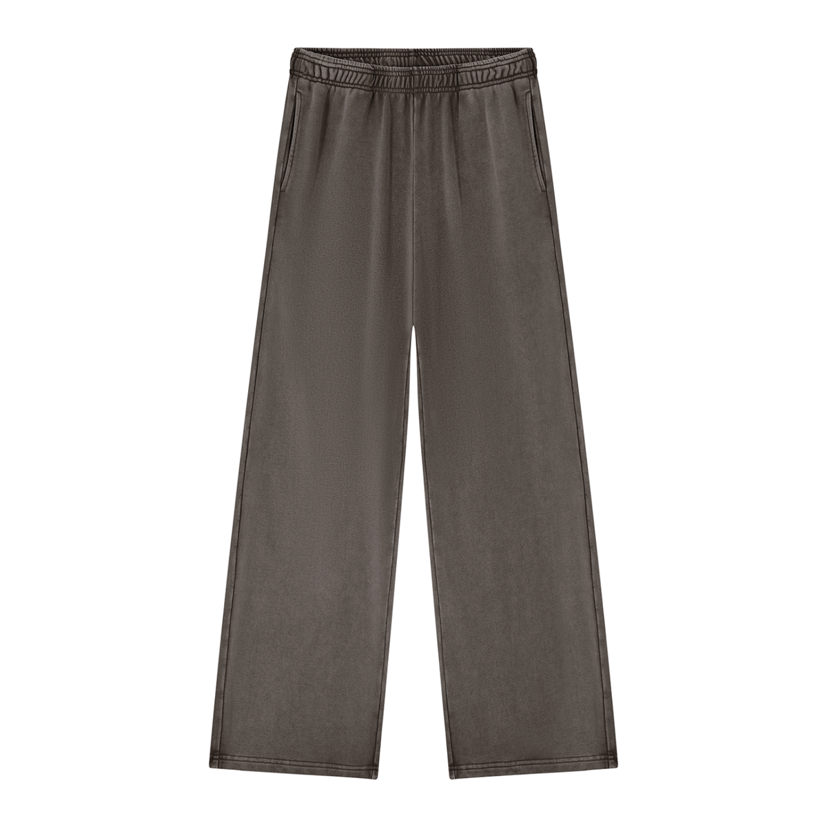 Women's Mineral Wash Straight Sweatpants in coffee