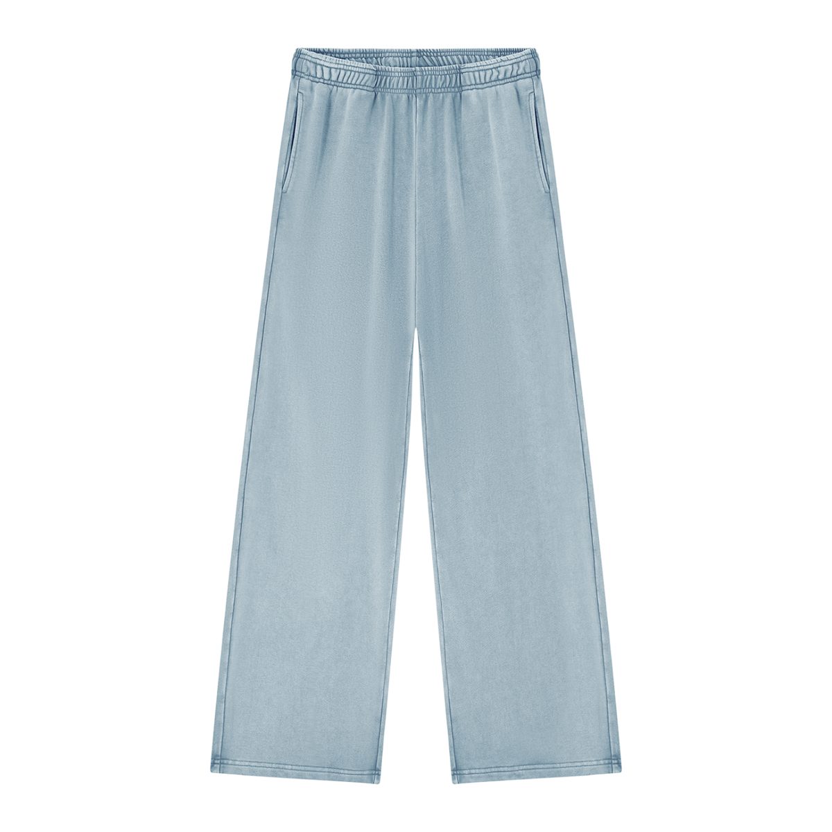 Women's Mineral Wash Straight Sweatpants in haze blue