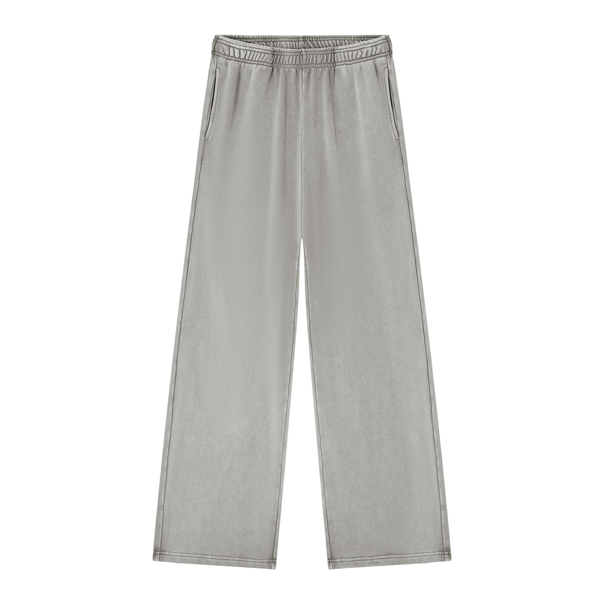 Women's Mineral Wash Straight Sweatpants in light gray