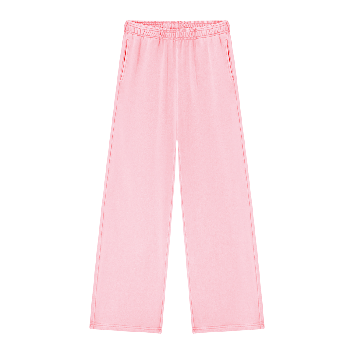 Women's Mineral Wash Straight Sweatpants in pink