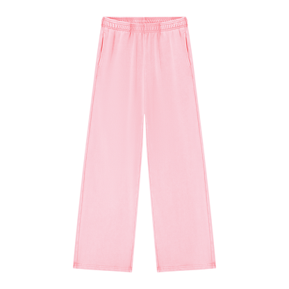 Women's Mineral Wash Straight Sweatpants in pink