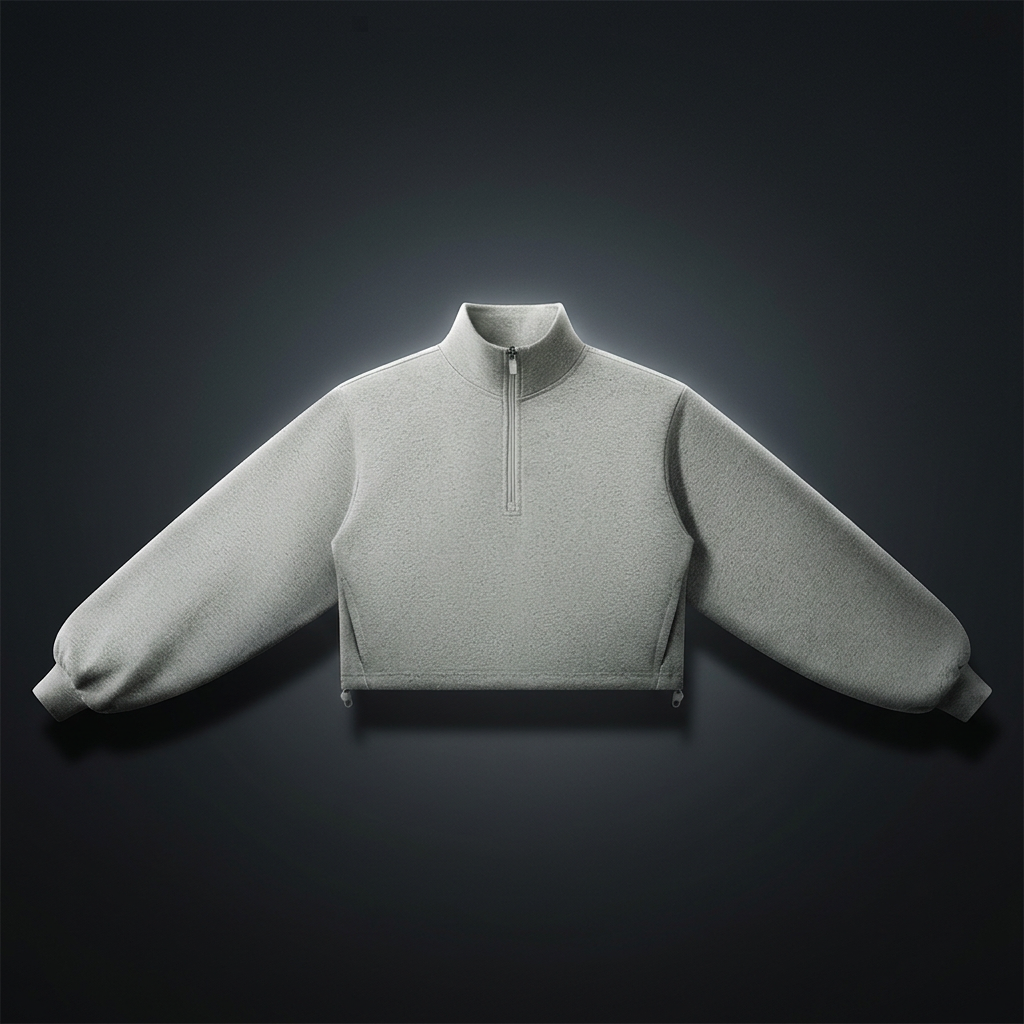 Women's Mock-Neck Quarter-Zip Sweatshirt