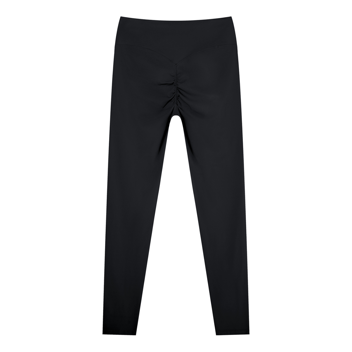 Women's Nylon Blend Ankle Leggings in black, alternate angle
