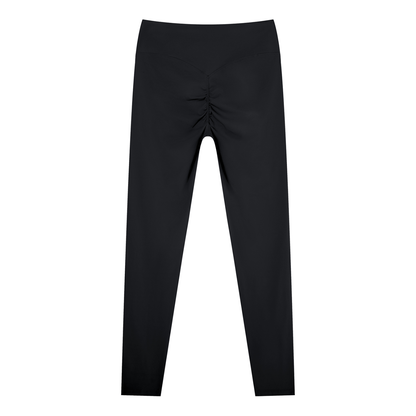 Women's Nylon Blend Ankle Leggings in black, alternate angle