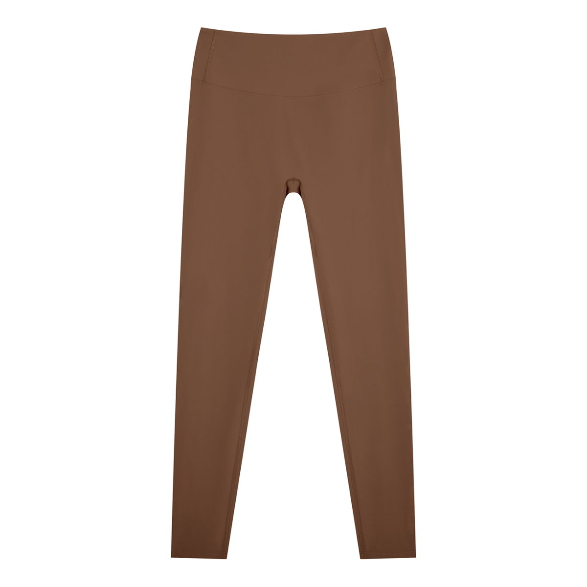Women's Nylon Blend Ankle Leggings in brown