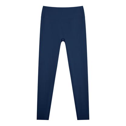 Women's Nylon Blend Ankle Leggings in navy blue