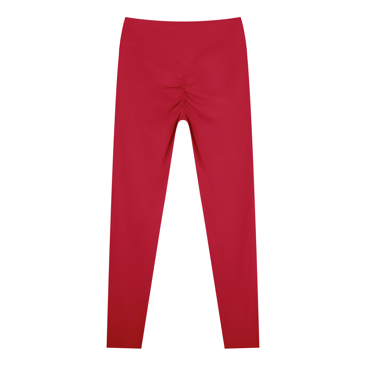 Women's Nylon Blend Ankle Leggings in wine red, alternate angle