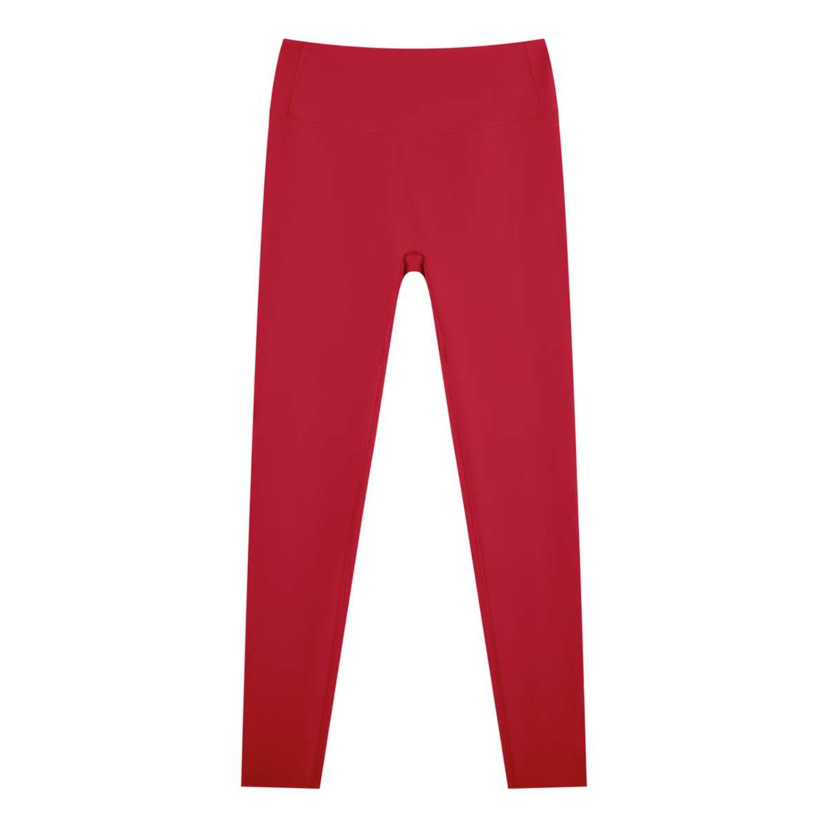 Women's Nylon Blend Ankle Leggings in wine red