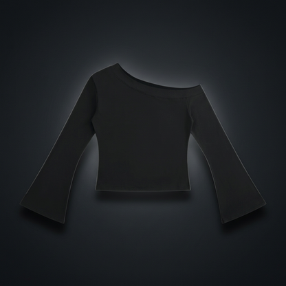 Women's Off-Shoulder Bell Sleeve T-Shirt, view 1