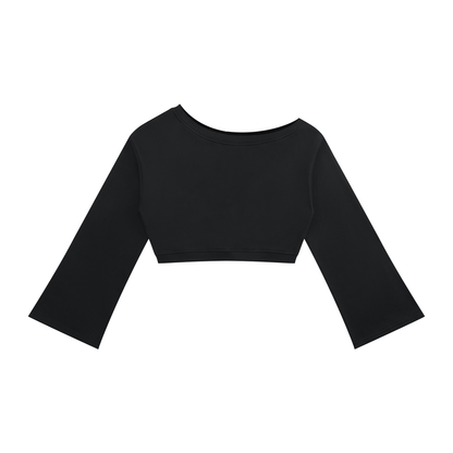 Women's Off-Shoulder Sweatshirt in black