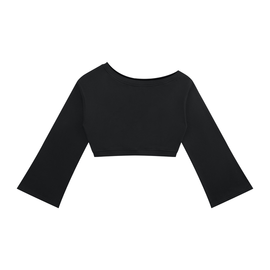 Women's Off-Shoulder Sweatshirt in black