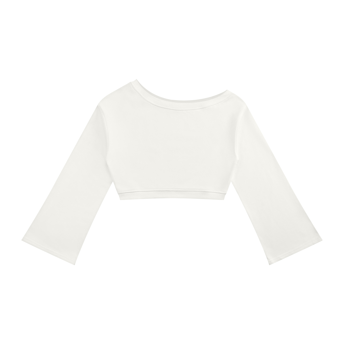 Women's Off-Shoulder Sweatshirt in white